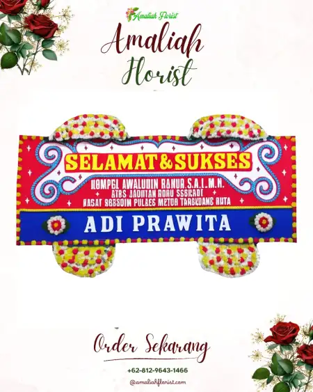 Papan Bunga Ucapan Selamat Gombong